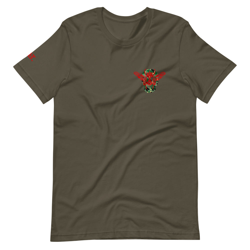 Offbeatrip Camo Skull Short-Sleeve Unisex T-Shirt