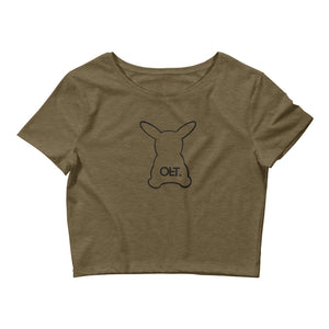 Offbeatrip Bunny Women’s Crop Tee